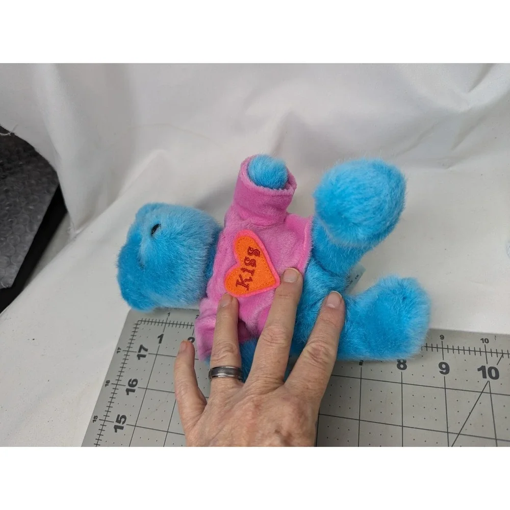 GAC Valentines Bear Plush Lot 1998 Hearts Kiss 8 9 Inch Stuffed Animal‎ Toy